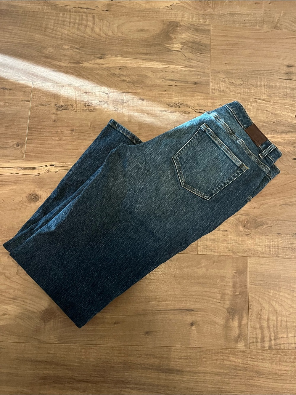 Vtg Woman’s Lands End Boot Leg Denim Jeans Original Fit 5 Pocket Size 10
